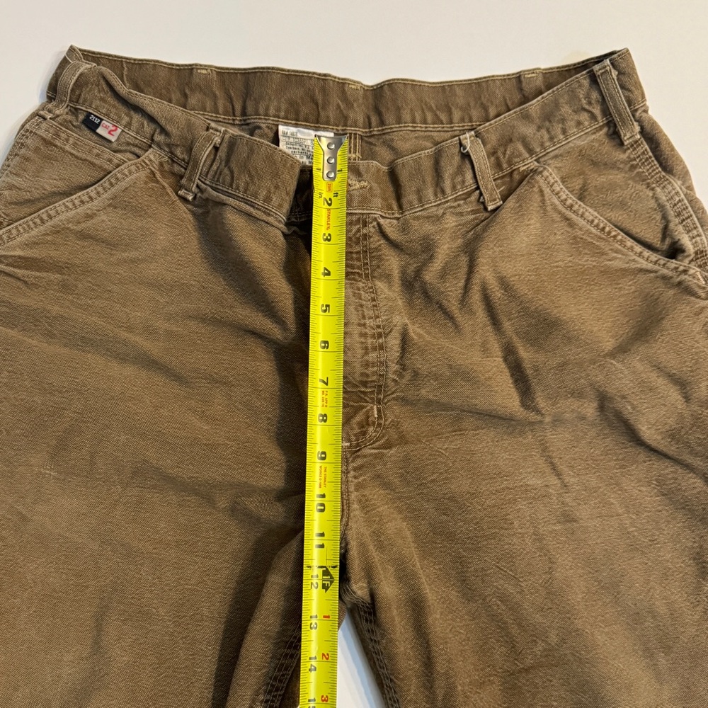 Carhartt FR Pants Men's 38x32 Original Fit Tan/Beige Flame Resistant - Picture 6 of 8